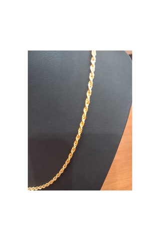 Kaplama Kıvrımlı Burgu Kolye Gold
