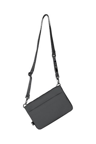 Skinarma Satchel Juno Desenli Naylon Scout Bilek Askı Kayışlı Aksesuar Çantası Gri
