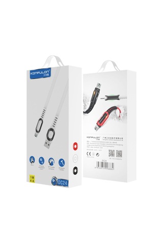 Konfulon DC24 Micro USB Kablo 1.2M 4A - Beyaz
