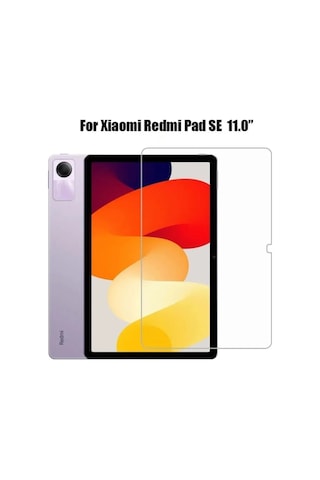 Xiaomi Redmi Pad Se Uyumlu Kalem Bölmeli Standlı Kılıf + Ekran Koruyucu + Kalem 3'lü Set Kılıf