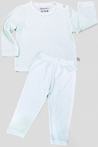 Boumini Bebek Ve Çocuk Pijama Takımı Yapraklar Mint