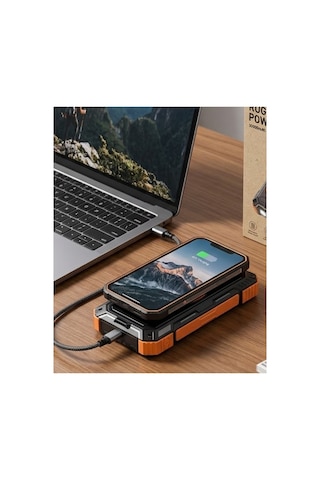 Tek Najma Güneş Enerjili 20000 Mah Powerbank Hızlı Şarj Ve Kablosuz Şarj Destekli Dayanıklı Tasarım Standart