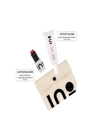 Catch Bloom Pocket Lip Cheek Stick Scarlet + Catch Glow Pink Quartz