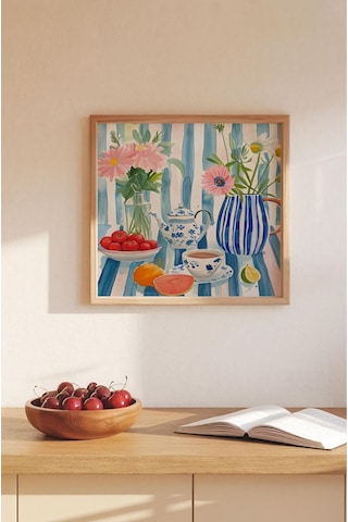 Ahşap Çerçeveli Mdf Kare Tek Tablo Kendi Tablo Setinizi Oluşturacağınız Liste Mutfak03 23 X 23 Çerçeveli Tx1189