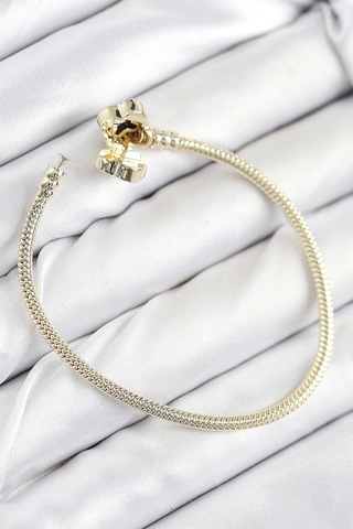 Pirinç Charm Zirkon Taşlı Yonca Model Gold Renk Kadın Bileklik - Tj-bb7806 Çok Renkli
