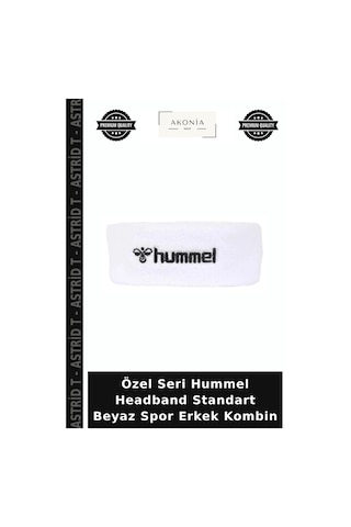 Özel Seri Hummel Headband Standart Beyaz Spor Erkek Kombin
