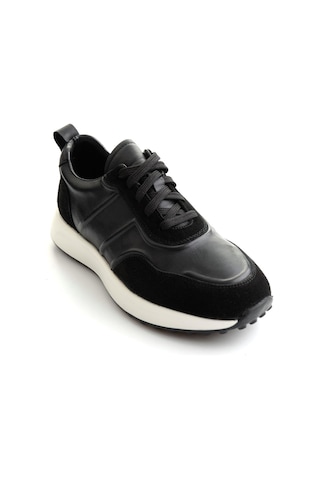 Bambi Siyah Napa Hakiki Deri Erkek Sneaker E01774057943