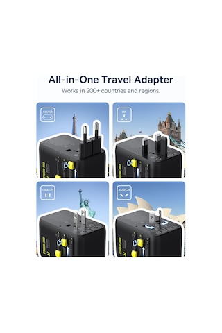 Baseus Enercore 70w Seyahat Adaptörü