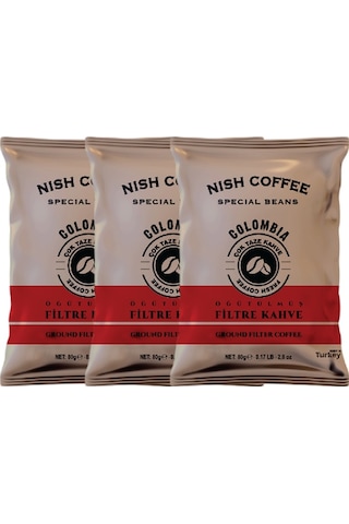 Nish Filtre Kahve Colombia 3 x 80 G