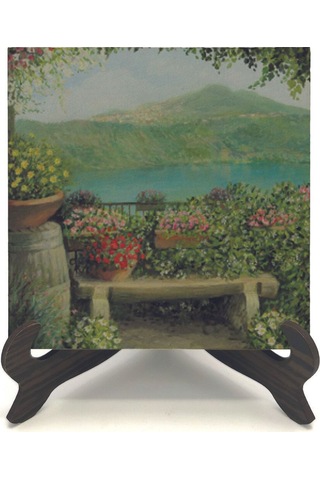 İtalya Görseli Baskılı Mdf Masaüstlük 10x10 653