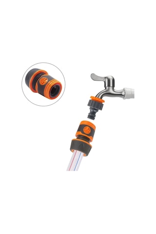 Car-fil 1/2 Bahçe Hortumu Hızlı Bağlantı Adaptörü Sızdırmaz, Dayanıklı, Kolay Montaj 1/2"