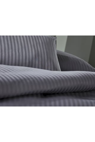 Doqu Home Saten Artline Çift Kişilik Nevresim Takımı - Gri