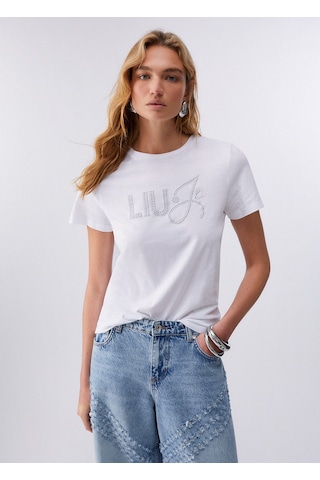 Liu.jo Liujo Wa6491js923 Kadın Tişört Beyaz