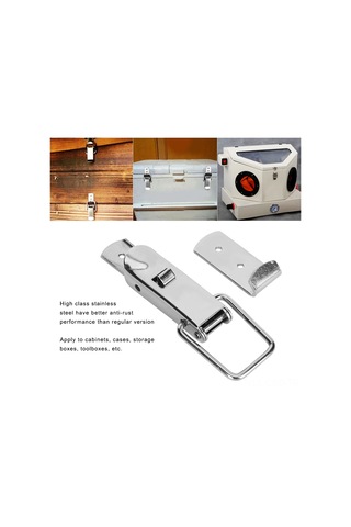 Samdoo Stainless Steel Otomatik Kilitleme Kancası - Dolaplar, Kutular, Kapılar İçin Dayanıklı Ve Anti-rusluk Özelliği