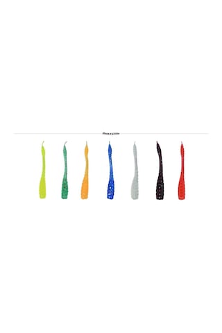 Profisher 50 Adet 4.5 CM 0.5 G Kahverengi Silikon Yapay Kurtçuk Y