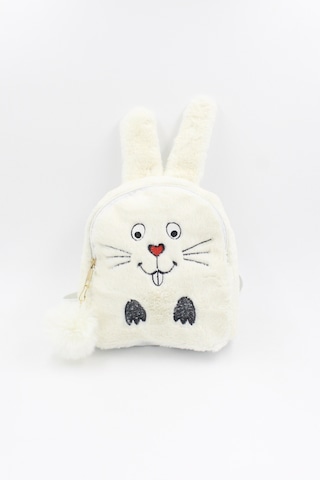 Chantaky 039 3000  Peluş Tavşan Çocuk Sırt Çantası Beyaz