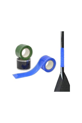 Mufunye Kano Ve Kayık Kamışları İçin Profesyonel Anti-kayma Silikon Tutamak Bandı - Otomatik Yapışkan Beyaz 2.5cm Genişlik