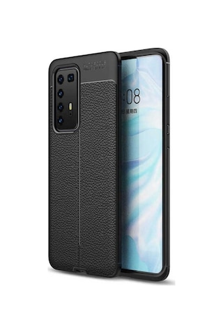 Huawei P40 Pro Kılıf Zore Niss Silikon Kapak Siyah