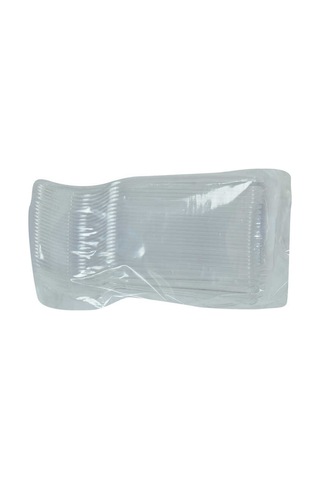 Lüks Çatal Sert Plastik Şeffaf 50 Adet 1 Paket Diğer