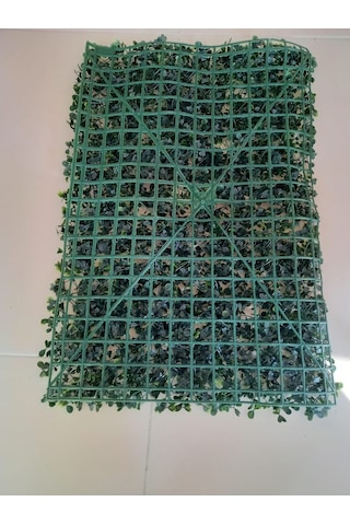 Yapay Çiçek Duvar Kaplama Panel Şimşir Tabaka 40X60 Cm Yeşil