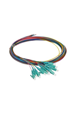 Alfafonet Lc/pc Multimode Loose Buffer Om3 2 Metre Fiber Optik Pigtail 12 Renk