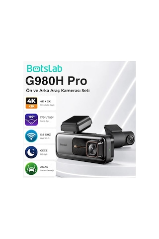 Botslab 360+ G980h Pro Ön Ve Arka Araç Kamerası Seti