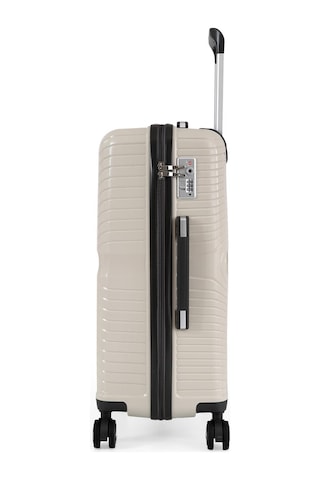 Ççs 5239 Polipropilen Orta Boy Valiz Beyaz-antrasit Beyaz - Antrasit