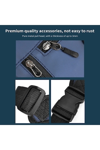 Pazly Erkek Ve Kadınlar İçin Su Geçirmez Motosiklet Bacak Çantası - Geniş Kapasite, Outdoor Seyahat İçin Mavi Pu Deri