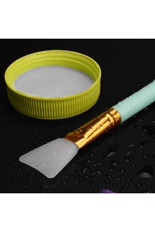 2li Silikon Temizlemesi Kolay Kullanılabilen Yüz Cilt Bakımı Maske Ve Krem Spatulası 5047