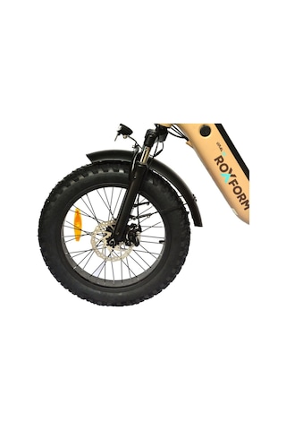 Roxform Ural 20" Elektrikli Bisiklet - Şehir İçi Kullanım İçin İdeal, Uzun Menzil E-bike Krem Krem