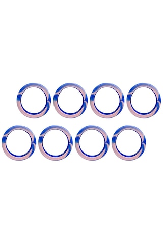 Homyl 8 Adet Bagaj Jant Kapakları Çizikleri Önler Mavi-pembe Mavi Pembe Mavi - Pembe