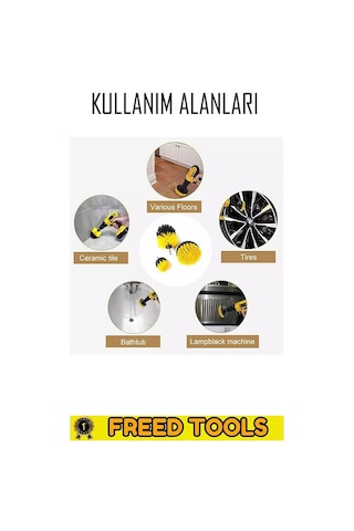 3 Lü Set Matkap Ucuna Takılabilen Banyo Küvet Duşakabin Oto Lasti