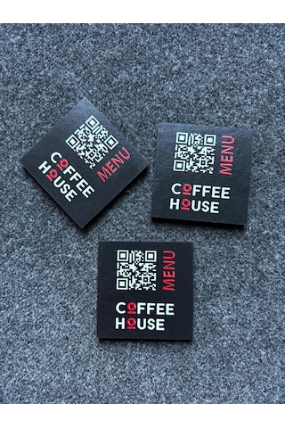 10 Adet Ahşap Qr Menü Otel, Bar, Cafe, Restaurant Barkod Masaüstü Qr Kod