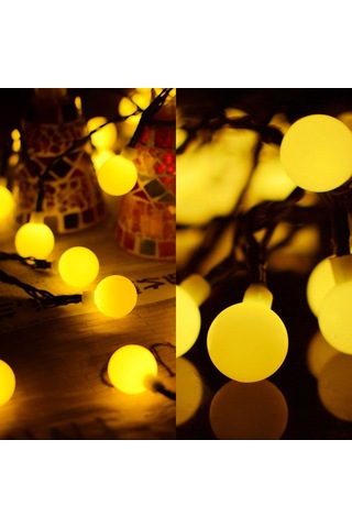 Tomshine Güneş Enerjili 50 Leds Dize Işık Ip44 Suya