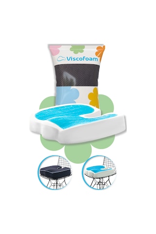 Viscofoam Terletmeyen Ortopedik Oturma Minderi Coccyx Oturma Minderi Visco Oturma Minderi