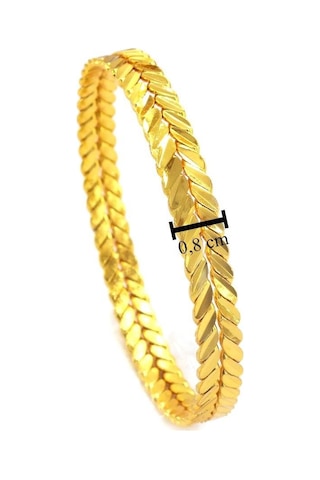 İmitasyon Burma Bilezik Başak Model 8 Mm - 3 Adet Bset-100 Altın