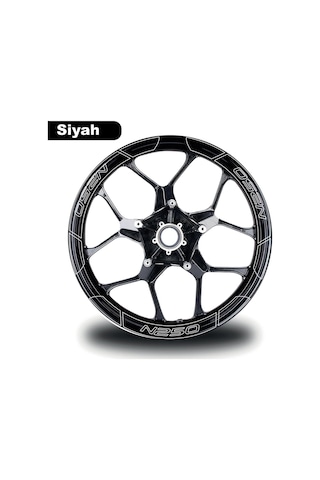 One Vıp Sale Siyah Bajaj N250 Geniş Jant Sticker Modeli Motor Aksesuar