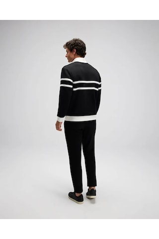 Ellesse Yarım Fermuarlı Siyah Erkek Sweatshirt Em619 Siyah