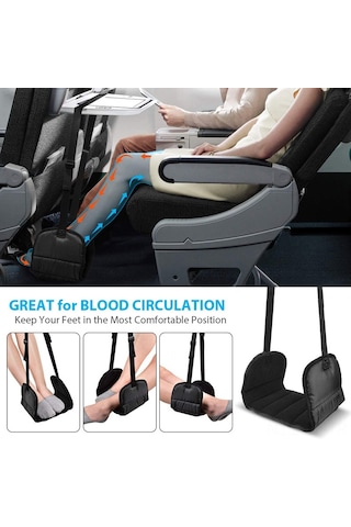 Yifomall Seyahat Ve Ofis İçin Katlanabilir Ayak Mafrası - Konforlu Ayak Dinlenme Aleti İle Uyumlu Uyku Gözlüğü Diğer
