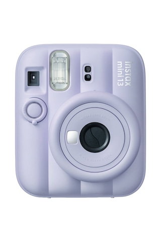 Instax Mini 13 Dreamy Purple Fotoğraf Makinesi Deri Çanta Kıskaç + 10'lu Film Hediye Seti