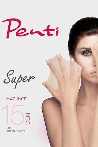 Penti Kadın Süper İnce Mat 15 Den Külotlu Çorabı Psk500 - 12 Adet 001