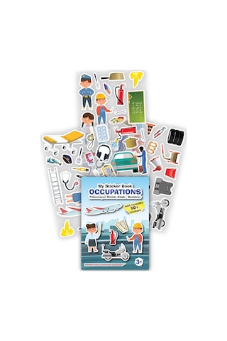 My Sticker Book '' Occupations'' , Tükenmeyen Sticker Kitabı Meslekler