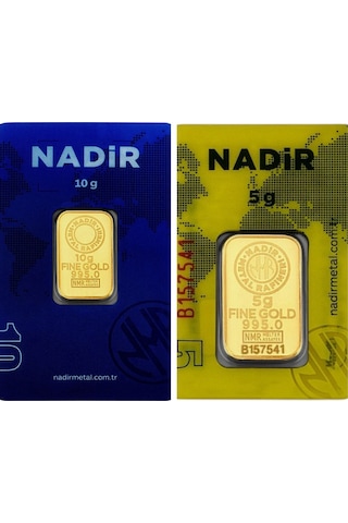 Tuğrul Kuyumculuk 15 Gram 24 Ayar Külçe Altın 10 + 5