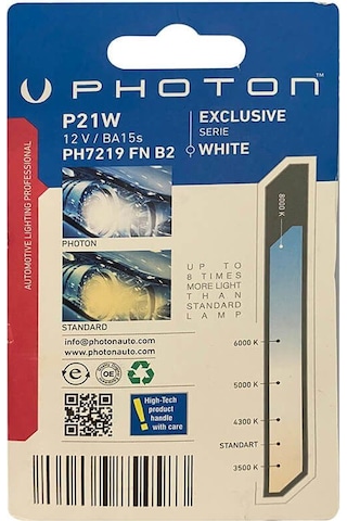 Photon P21W Beyaz Fanlı Blister