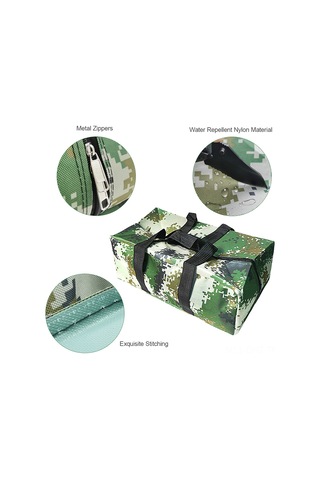 Aubyhe Süper Dayanıklı Nilon Balık Yemi Botu Taşıma Çantası - Siyah Renk, 46x26x16 Cm, 340g