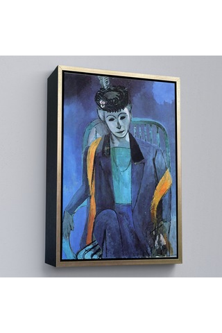 Çerçeveli Henri Matisse - Madame Matisse'in Portresi-7324