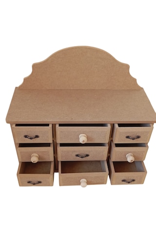 Çok Çekmeceli Boyanabilir Kutu