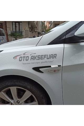 Citroen Saxo Çamurluk Venti Parlak Siyah Logolu
