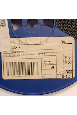 1n4148ws7f 75v 0,3a Sod323 Dıodes Smd Diyot 500 Adet
