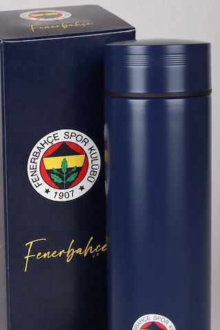 Lisanslı Fenerbahçe 500 Ml Çelik Matara Ve Kupa Altlığı Seti Altın